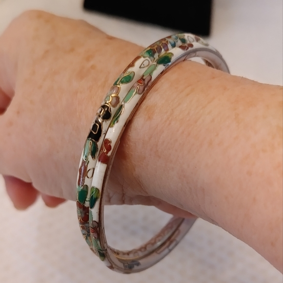 Set Cloisonne Bangles - Picture 2 of 4